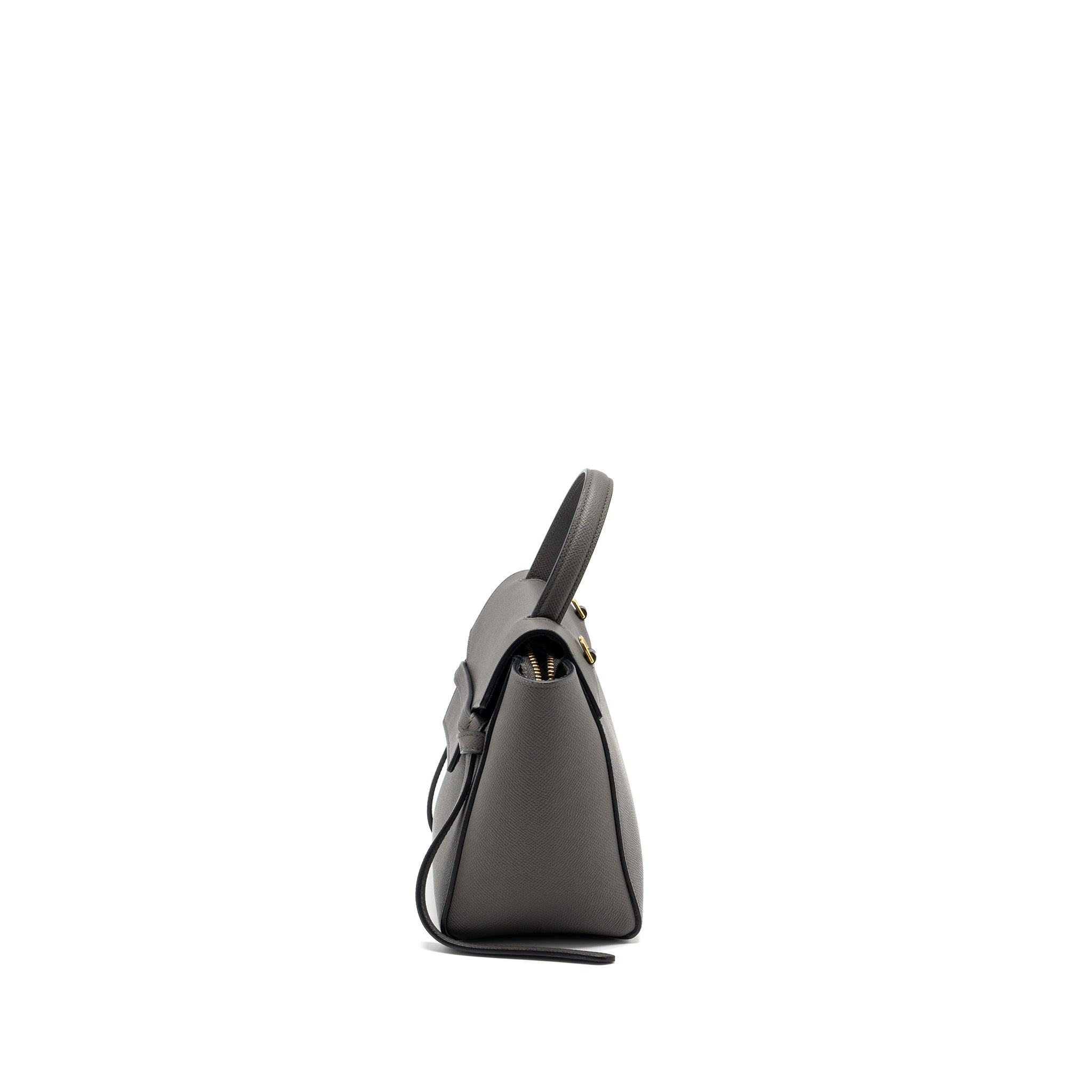 CELINE NANO BELT BAG CALFSKIN GREY GHW