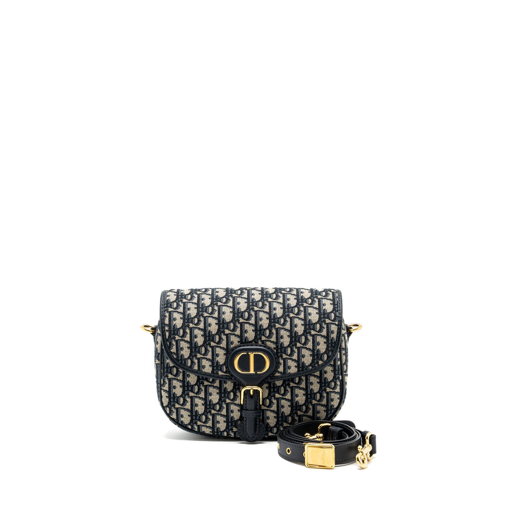 DIOR BOBBY BAG BLUE DIOR OBLIQUE JACQUARD GHW