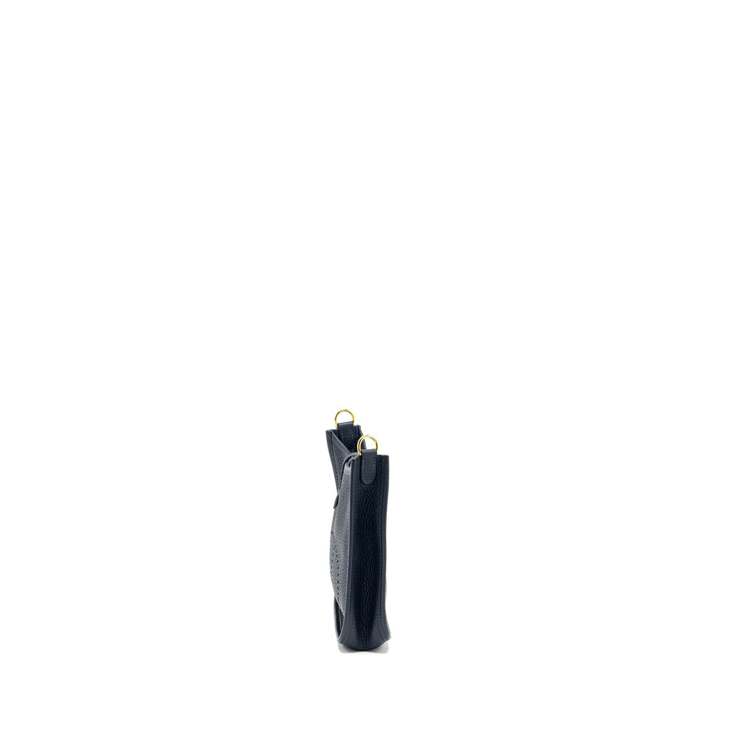 HERMES MINI EVELYNE CLEMENCE BLUE NUIT GHW