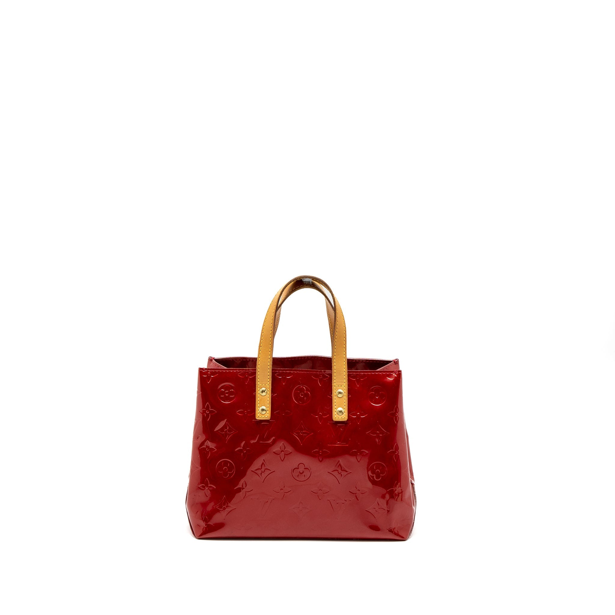 LOUIS VUITTON VERNICE CATALINA BB TOTE BAG PATENT RED GHW