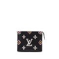 LOUIS VUITTON WILD AT HEART TOILETRY POCHETTE CANVAS BLACK / WHITE/ PINK GHW