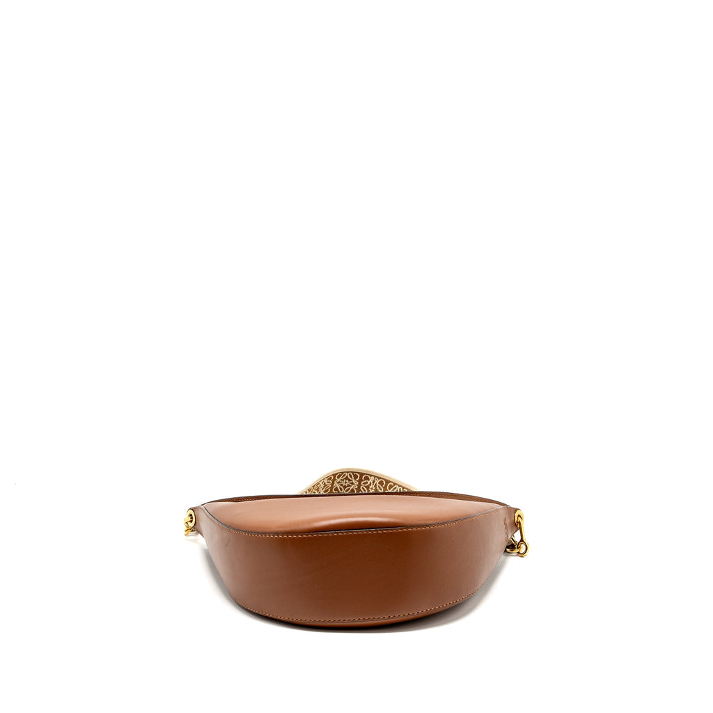 LOEWE SMALL LUNA BAG CALFSKIN PECAN GHW