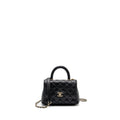 CHANEL COCO HANDLE EXTRA  MINI CAVIAR BLACK LGHW(MICROCHIP)