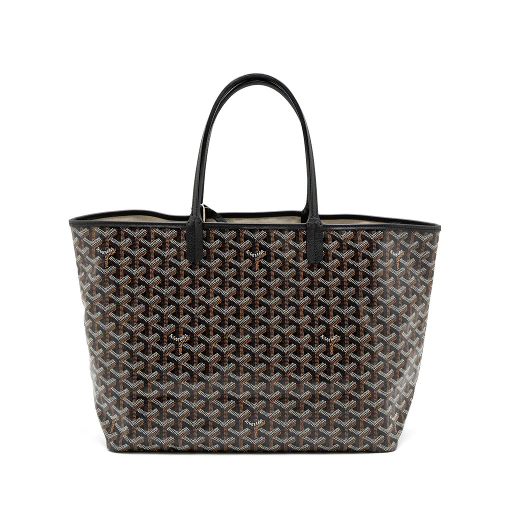 GOYARD SAINT LOUIS PM TOTE BAG GOYARDINE CANVAS SHW