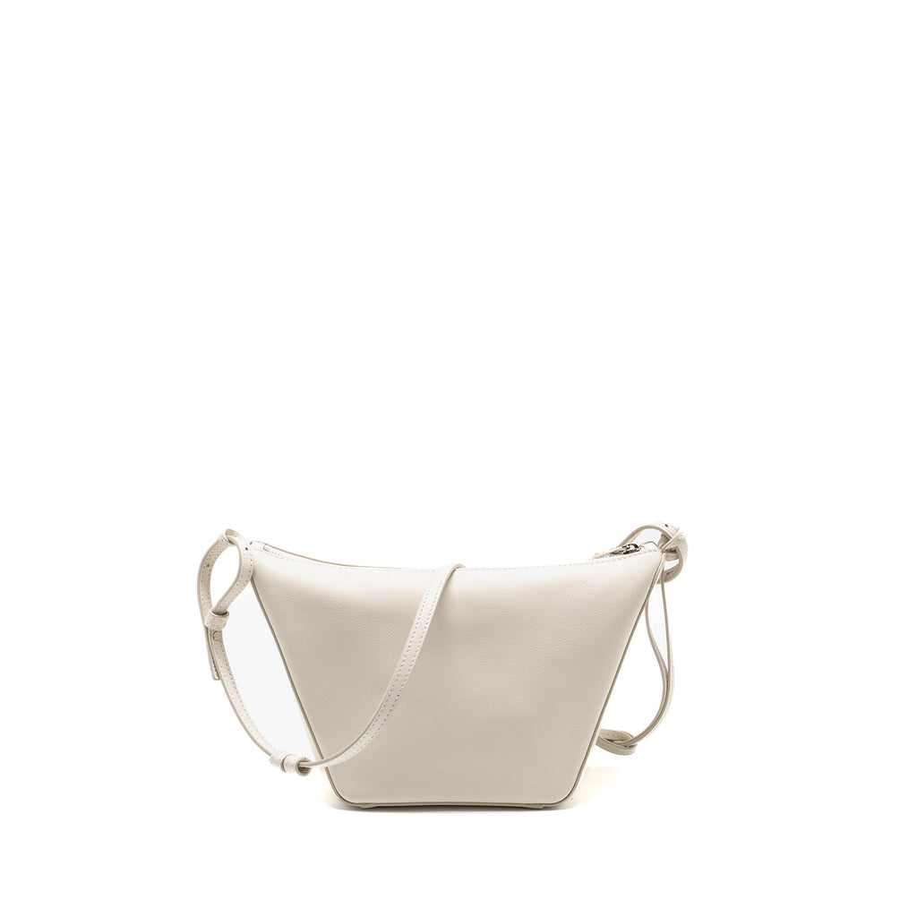 LOEWE MINI HAMMOCK HOBO CLASSIC CALFSKIN WHITE SHW