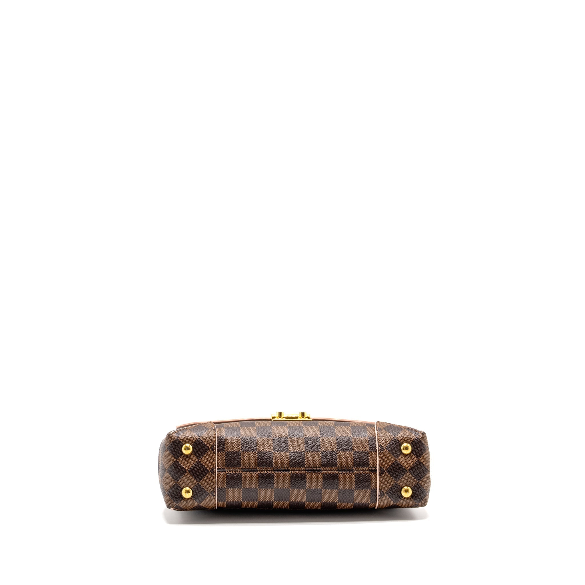 LOUIS VUITTON POCHETTE CAISSA DAMIER EBENE/PINK CANVAS GHW