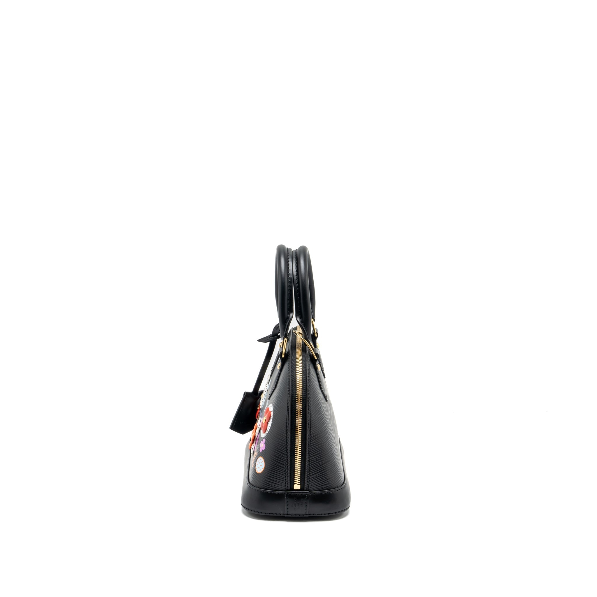 LOUIS VUITTON ALMA BB BLOOMING FLOWERS LIMITED EDITION EPI BLACK/MULTICOLOUR GHW