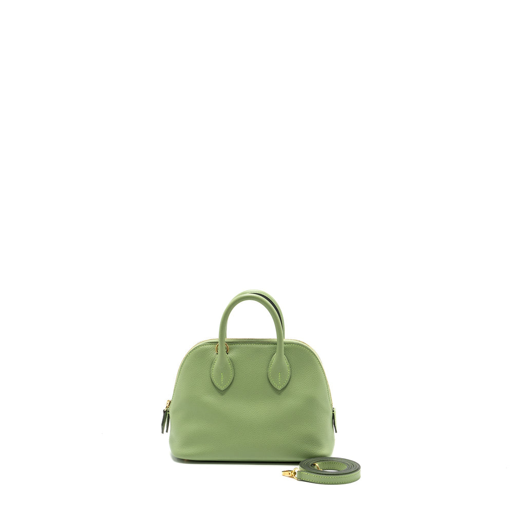 HERMES MINI BOLIDE EVERCOLOR VERT CRIQUET GWH