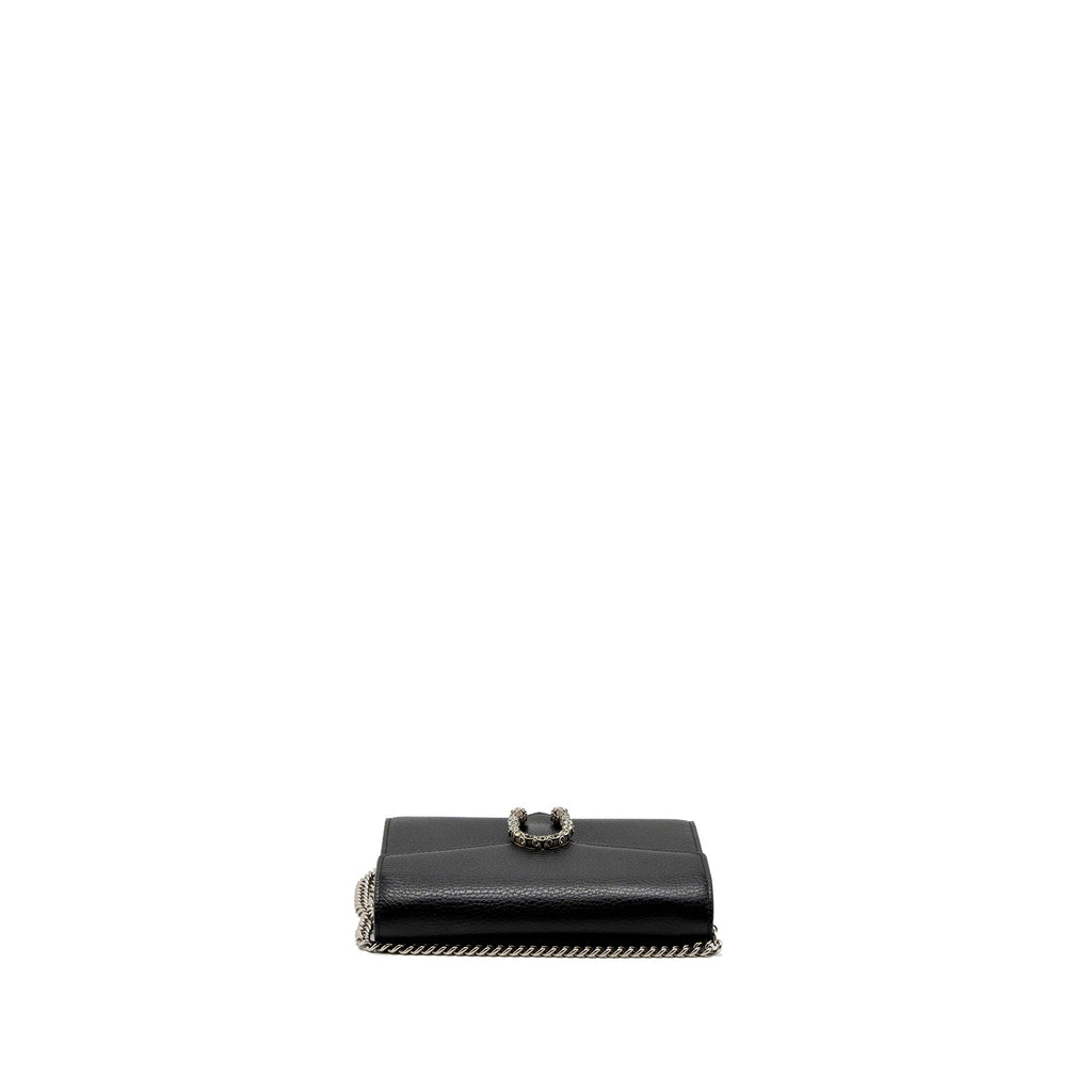 GUCCI DIONYSUS MINI CHAIN BAG CALFSKIN BLACK SHW