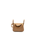 HERMES MINI LINDY SWIFT ALEZAN/BISCUIT GHW
