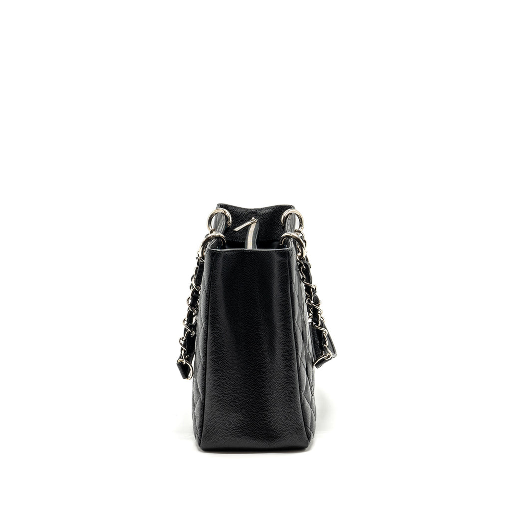 CHANEL GRAND SHOPPING TOTE CAVIAR BLACK SHW