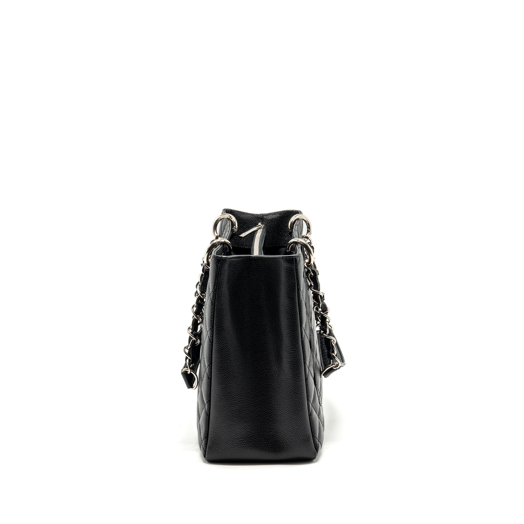 CHANEL GRAND SHOPPING TOTE CAVIAR BLACK SHW