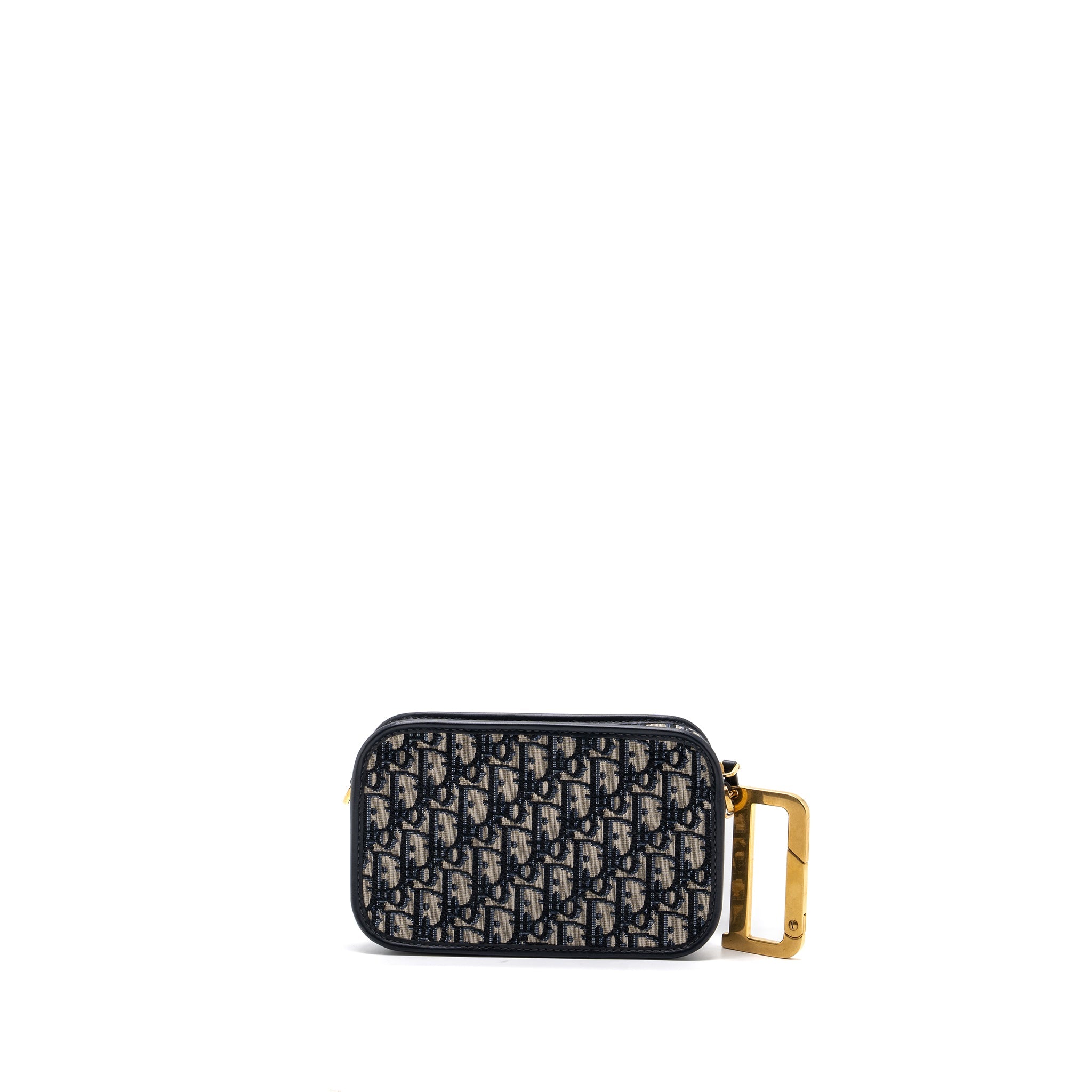 DIOR DIORQUAKE POUCH WITH CLUTCH OBLIQUE JACQUARD CANVAS BLUE GHW