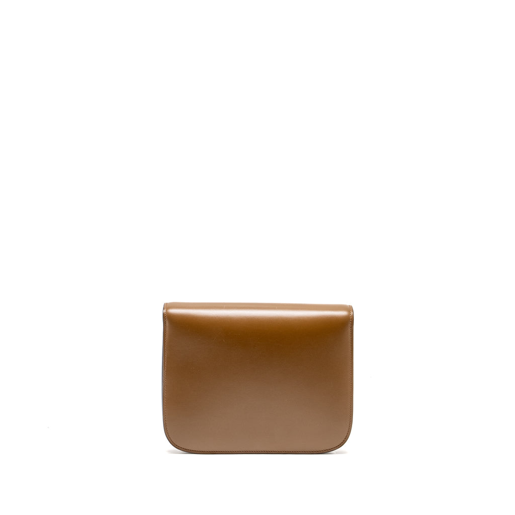 CELINE MEDIUM CLASSIC BOX CALFSKIN CAMEL GHW