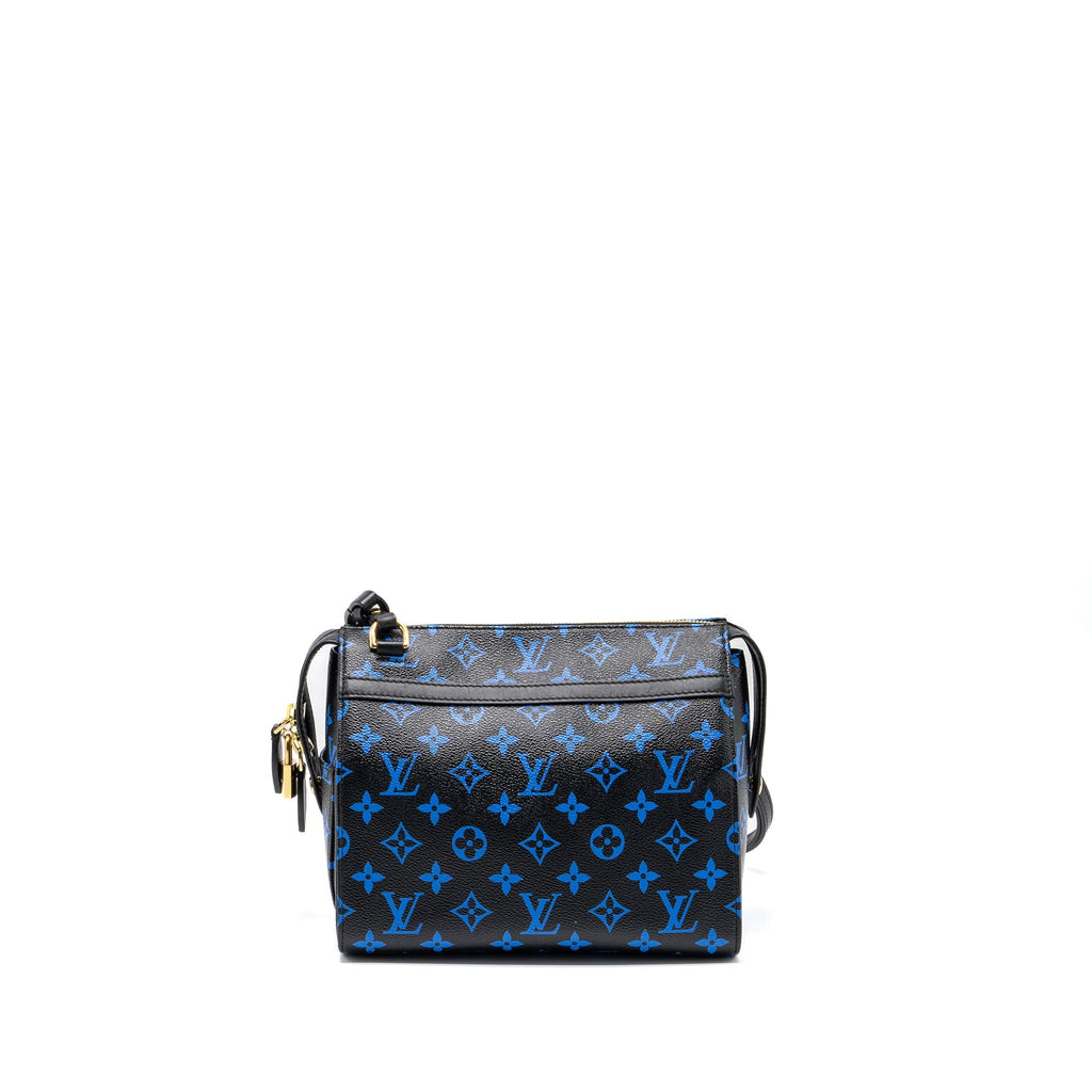 LOUIS VUITTON SPEEDY AMAZON COLOURED MONOGRAM CANVAS BLUE/BLACK GHW