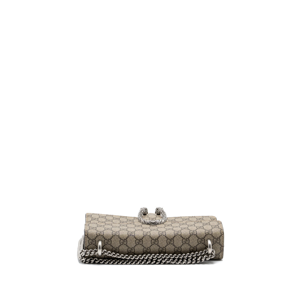 GUCCI DIONYSUS SHOULDER BAG GG SUPREME CANVAS / SUEDE LEATHER BEIGE SHW