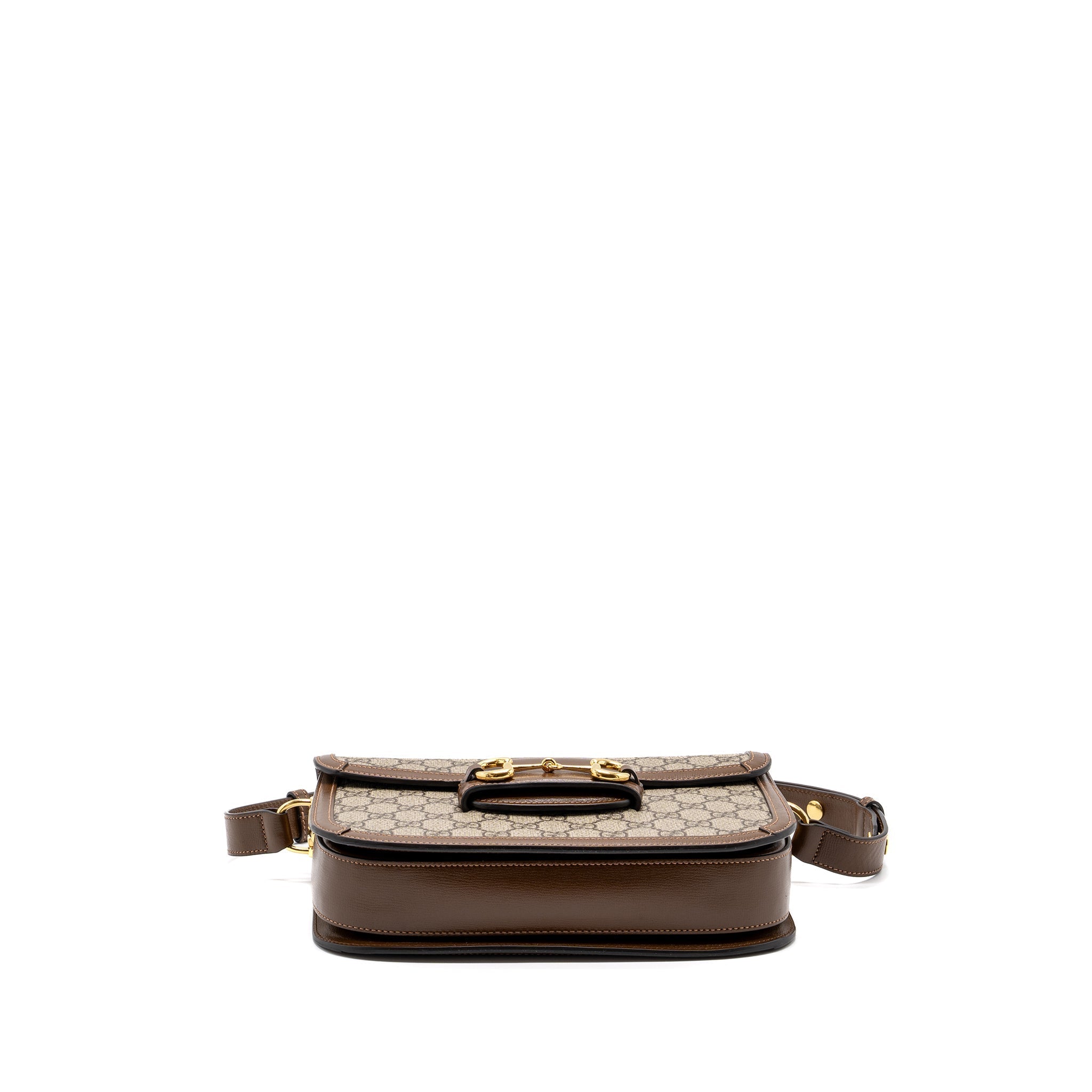 GUCCI HORSEBIT 1955 SHOULDER BAG GG SUPREME CANVAS / LEATHER BROWN GHW