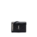 SAINT LAURENT/YSL ENVELOPE MEDIUM CHAIN BAG GRAINED CALFSKIN MIX MATELASSE BLACK SHW