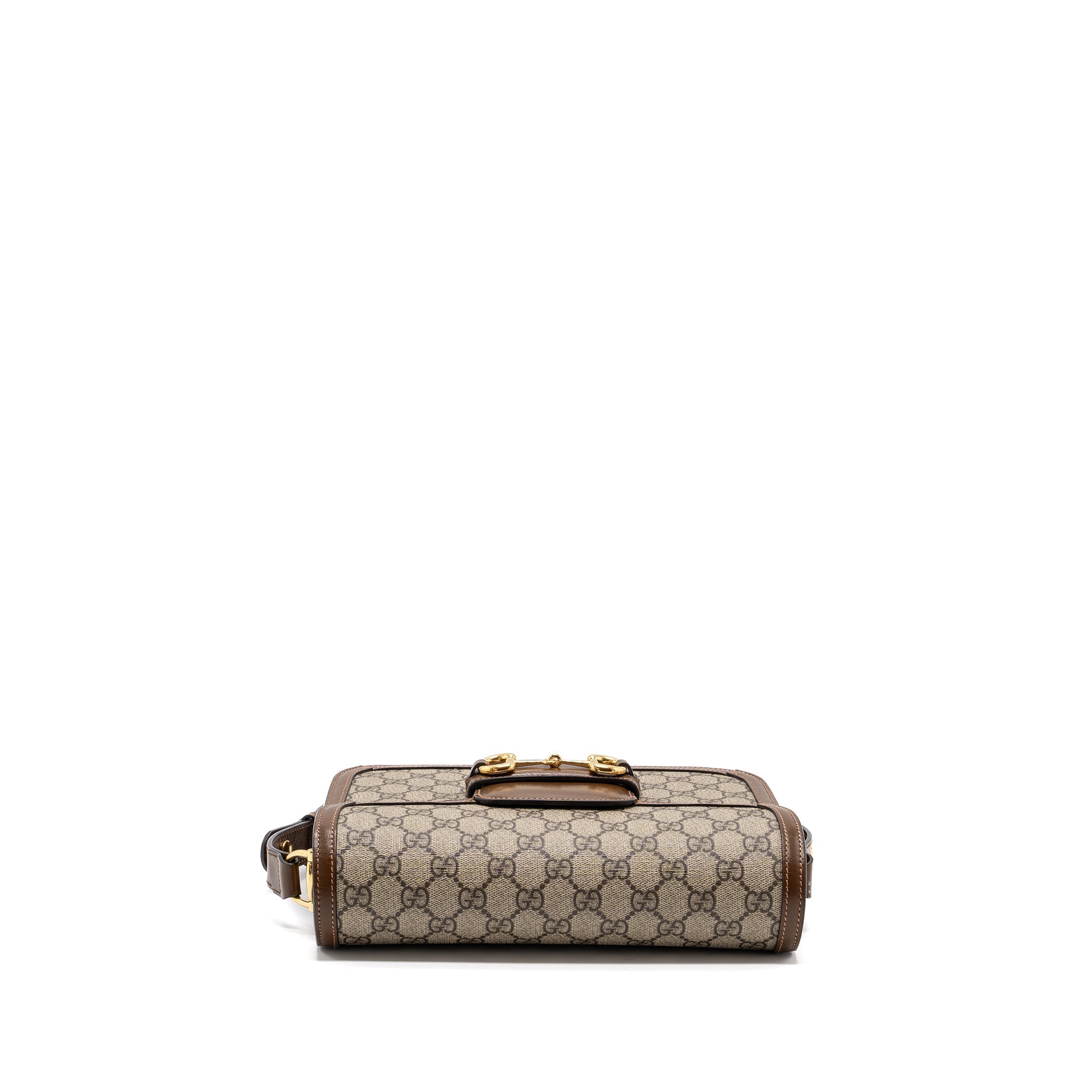GUCCI HORSEBIT 1955 SHOULDER BAG GG SUPREME CANVAS / LEATHER BROWN GHW
