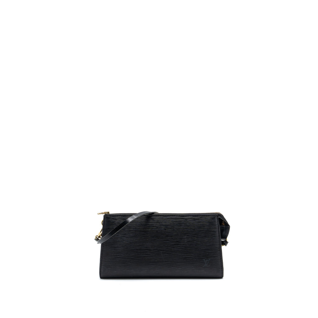 LOUIS VUITTON POCHETTE ACCESSORIES EPI LEATHER BLACK SHW