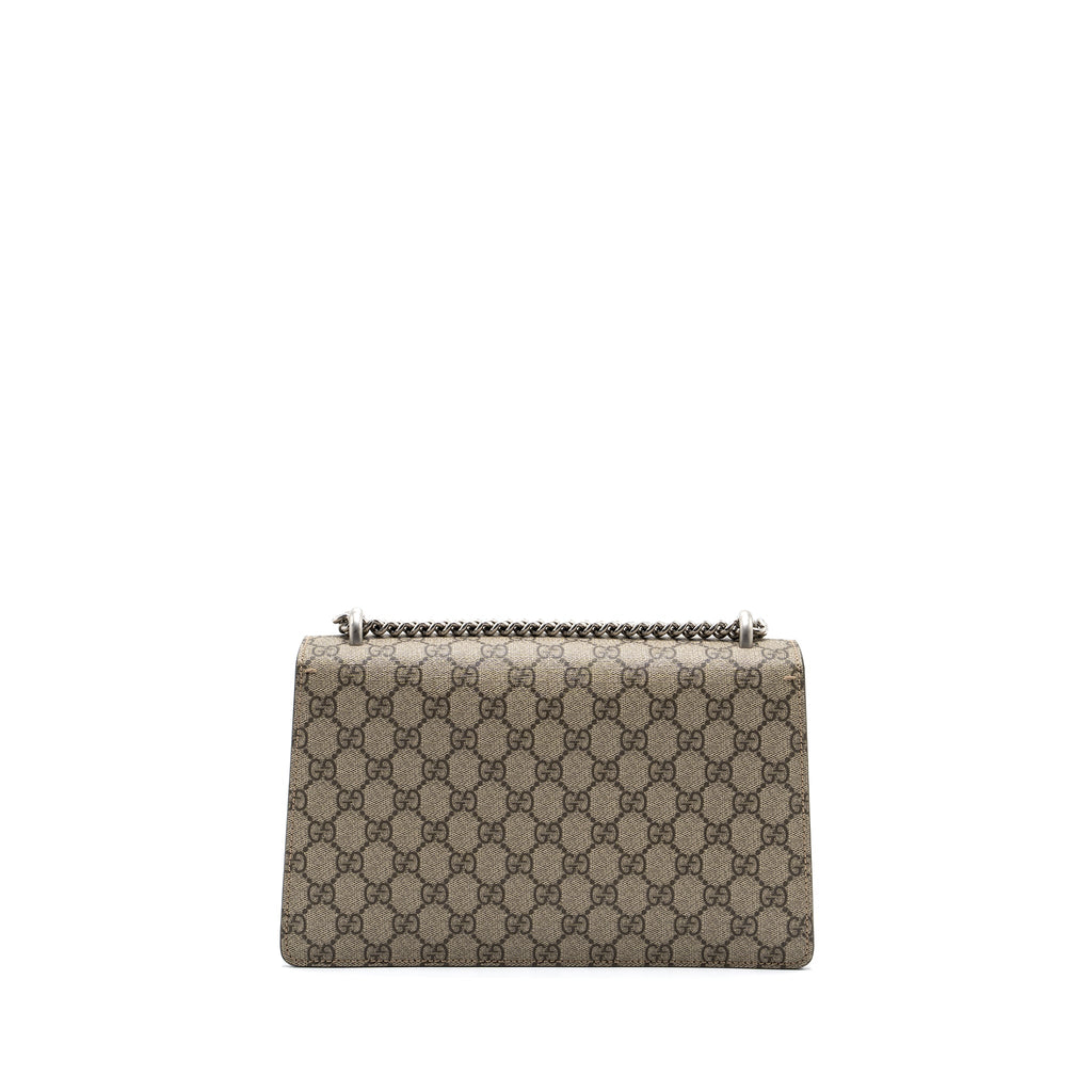 GUCCI DIONYSUS SHOULDER BAG GG SUPREME CANVAS / SUEDE LEATHER BEIGE SHW