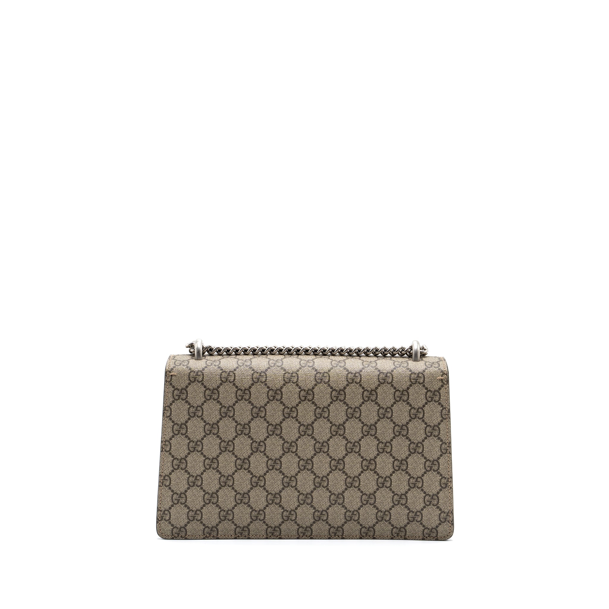 GUCCI DIONYSUS SHOULDER BAG GG SUPREME CANVAS / SUEDE LEATHER BEIGE SHW