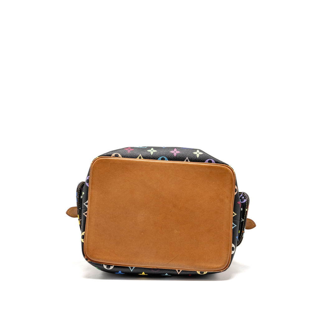 LOUIS VUITTON PETIT NOE BLACK MULTICOLOUR MONOGRAM CANVAS GHW