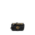 GUCCI MINI MARMONT BAG CALFSKIN BLACK GHW