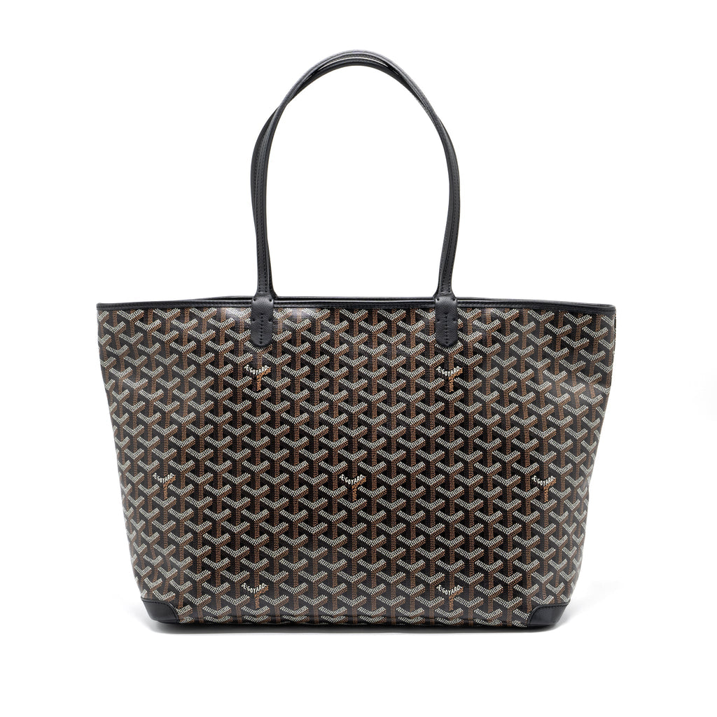 GOYARD ARTOIS TOTE GOYARDINE CANVAS BLACK SHW