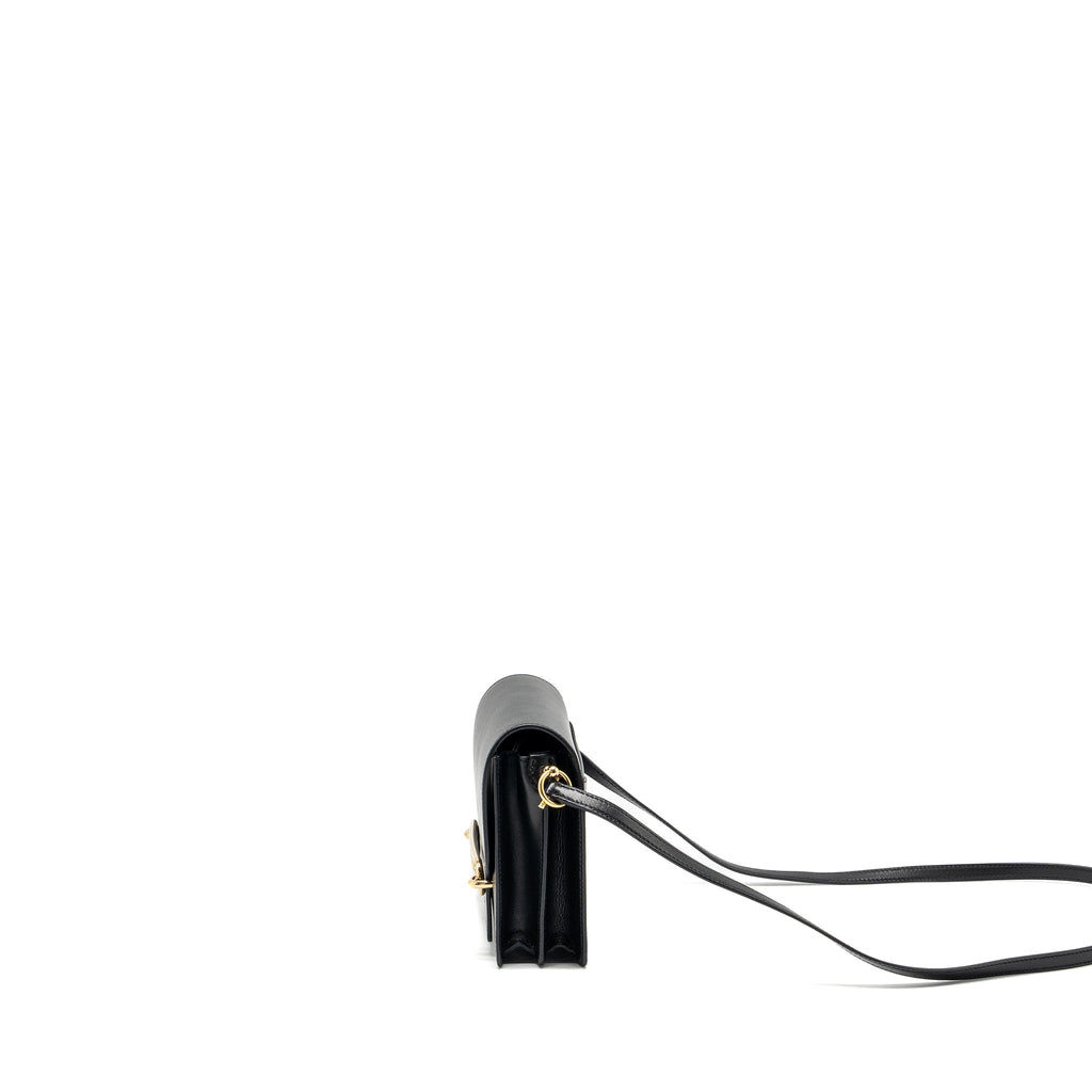 HERMES MINI ROULIS EVERGRAINE BLACK LGHW