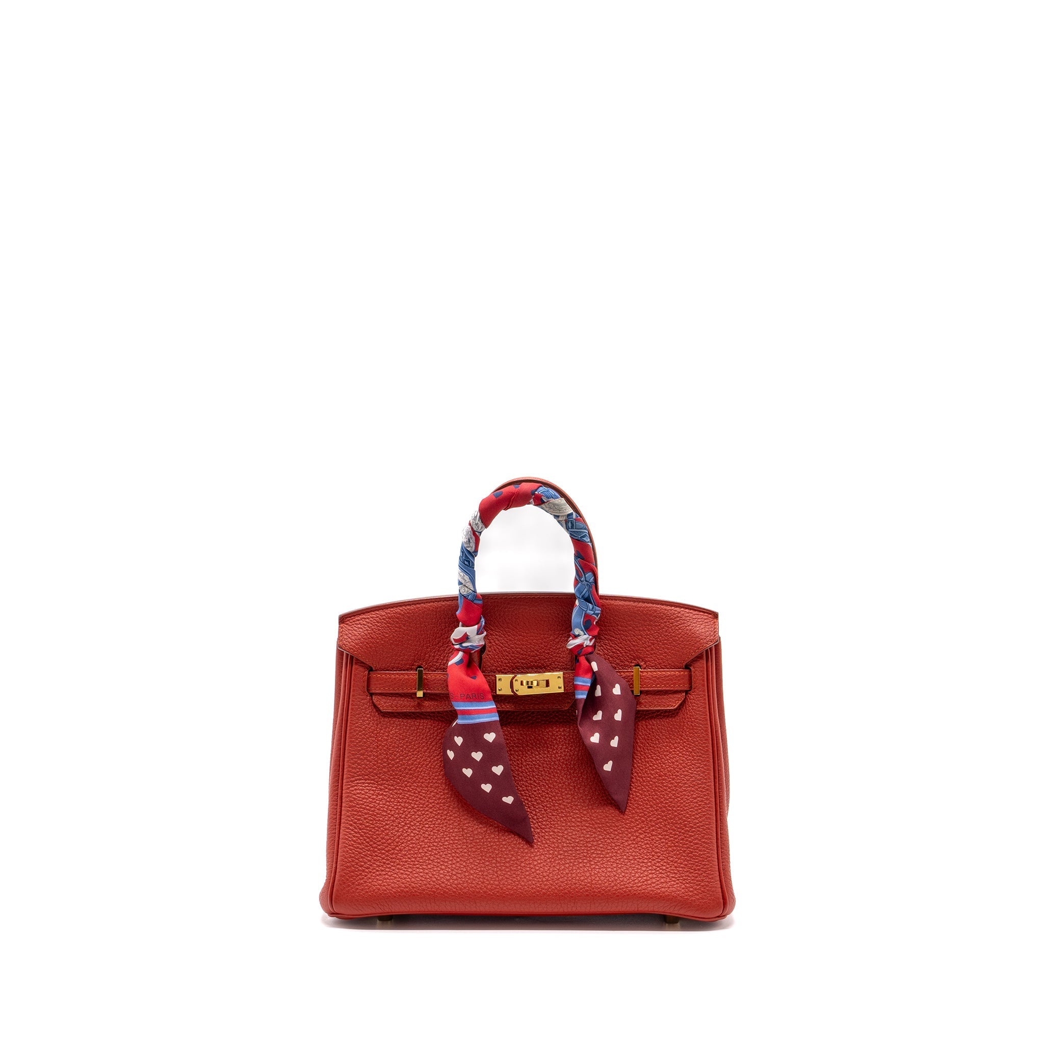 HERMES BIRKIN 25 TOGO 5E VERMILLON GHW