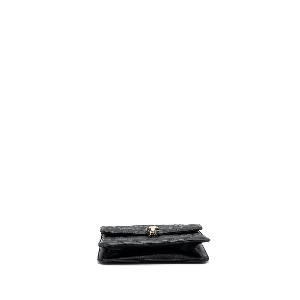 BVLGARI SERPENTI FOREVER SHOULDER BAG LEATHER BLACK LGHW