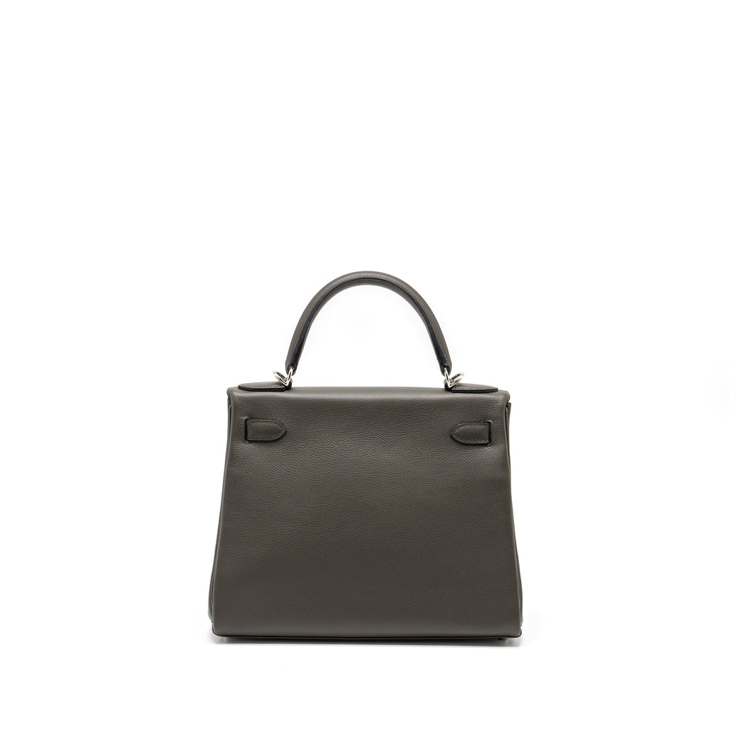 HERMES KELLY 28 EVERCOLOR VERT DE GRIS SHW