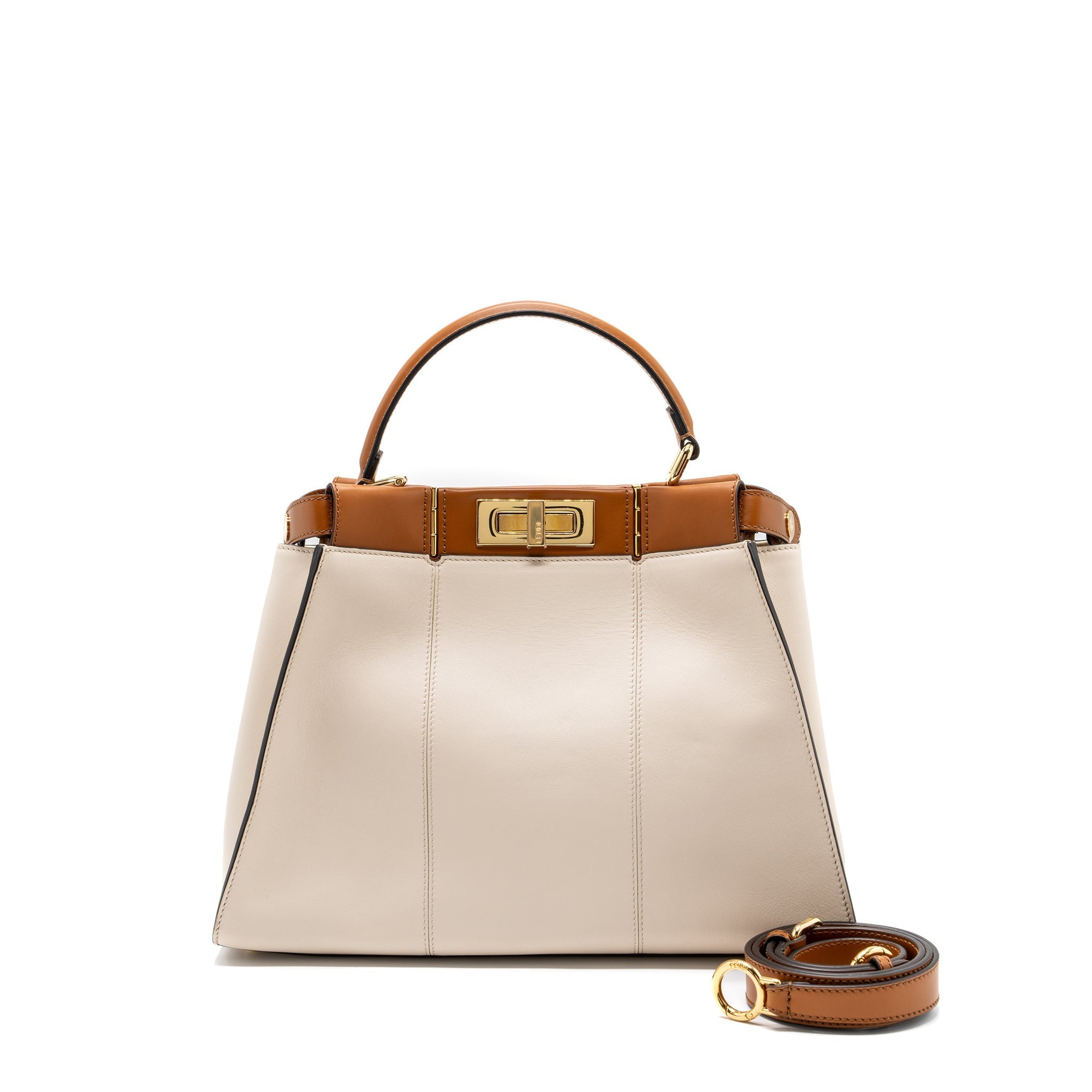 FENDI MEDIUM PEEKABOO BAG CALFSKIN MULTICOLOUR GHW