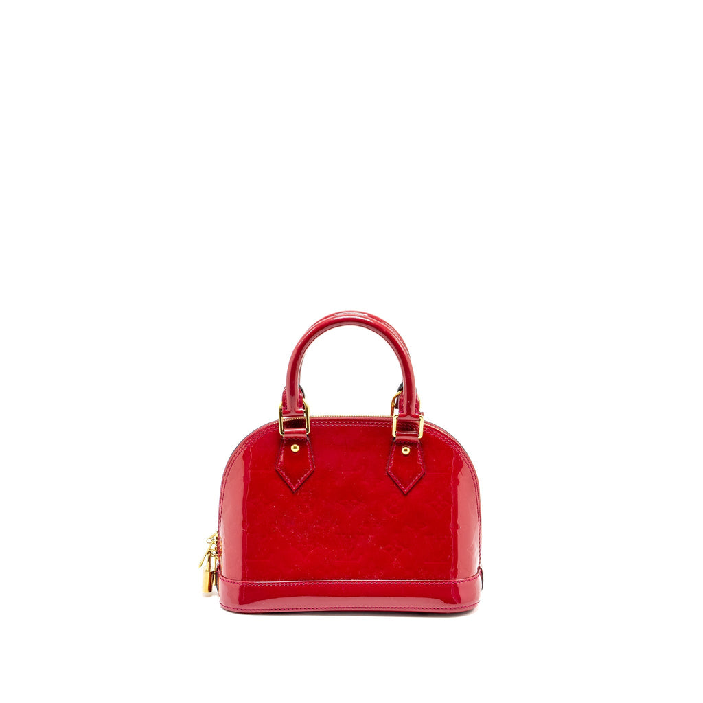 LOUIS VUITTON ALMA BB PATENT RED GHW