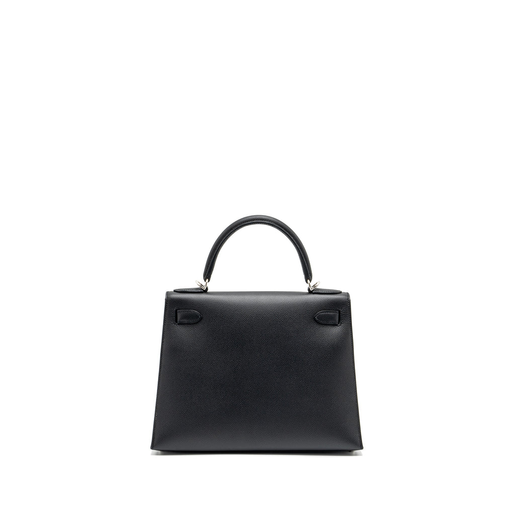 HERMES KELLY 28 LETTER C SPECIAL ORDER EPSOM/TOGO/CHÈVRE MYSORE BLACK/BLUE SHW