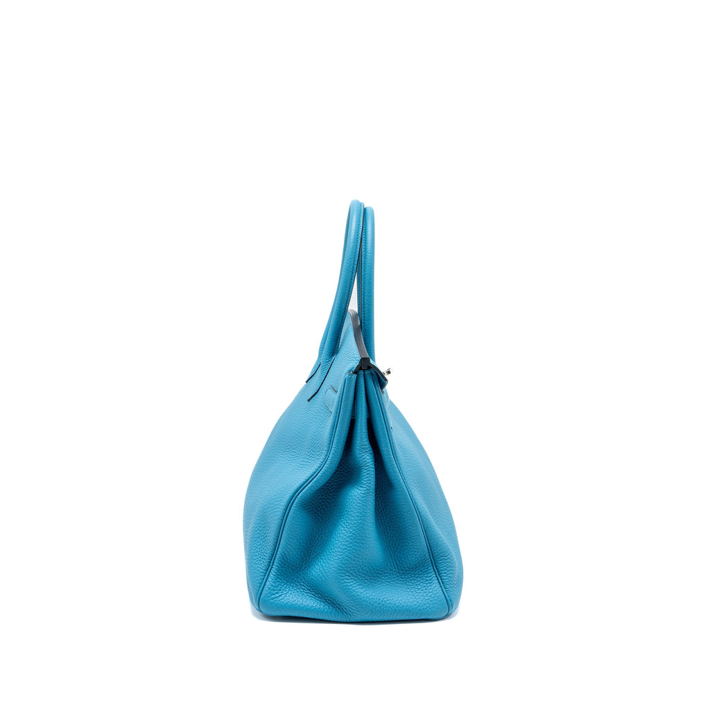 HERMES BIRKIN 35 TOGO TURQUOISE BLUE SHW