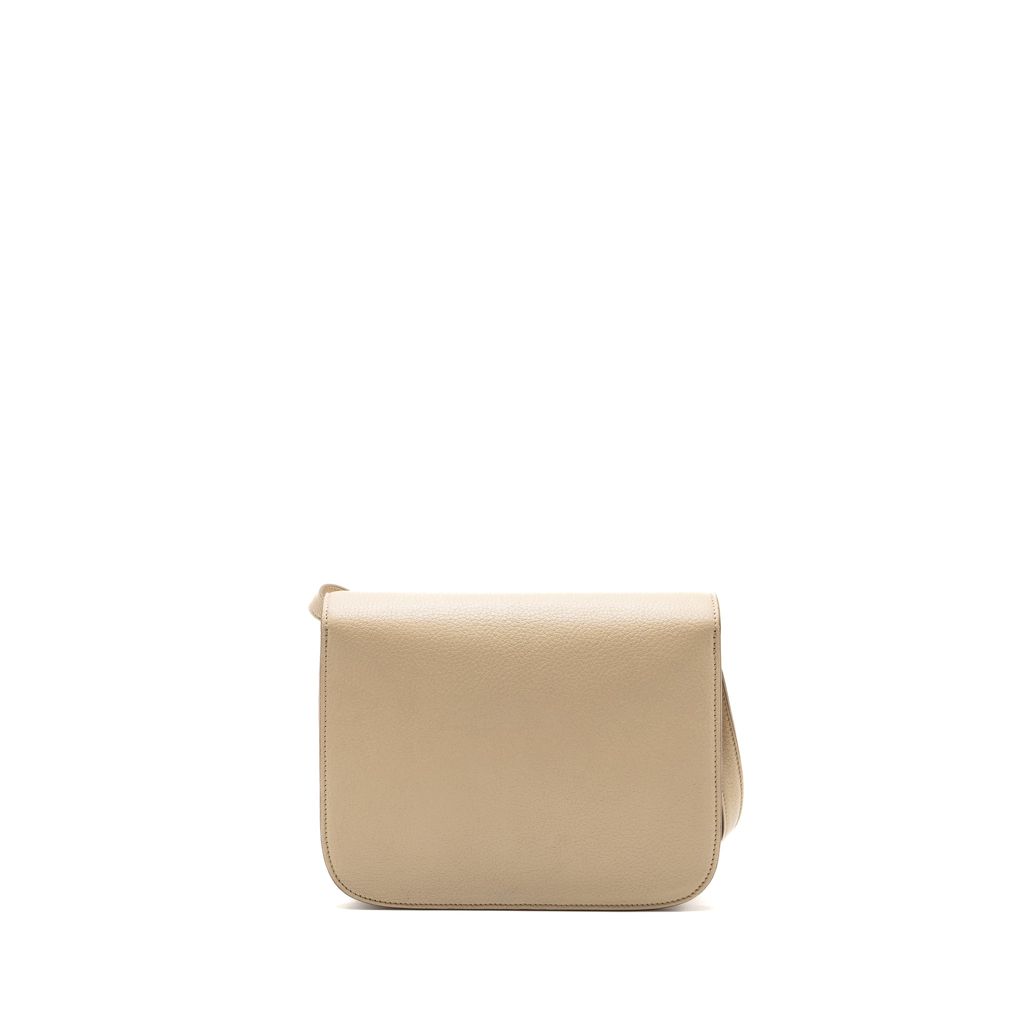 CELINE MEDIUM CLASSIC BOX BAG GOATSKIN BEIGE GHW