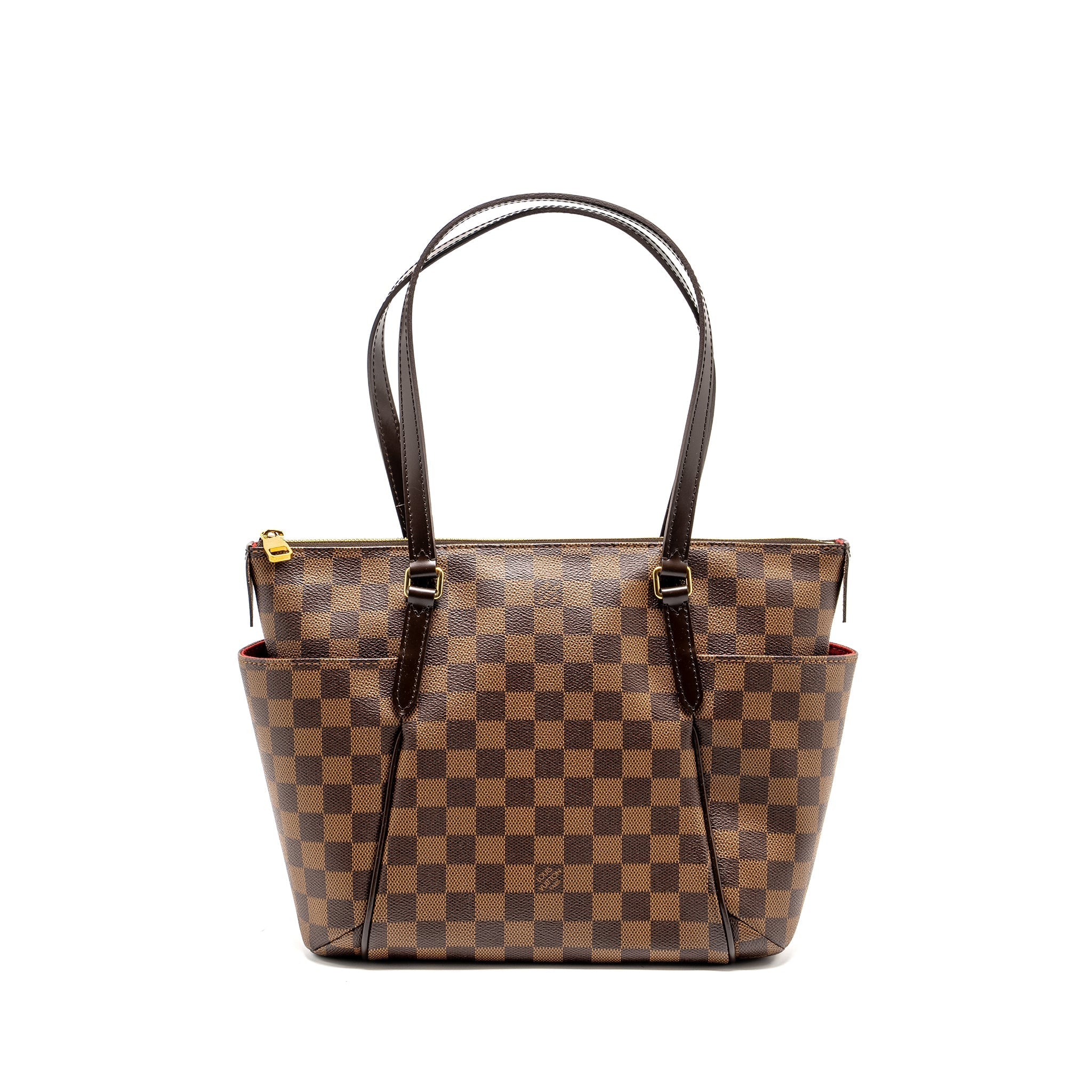 LOUIS VUITTON TOTALLY PM TOTE BAG DAMIER EBENE CANVAS GHW