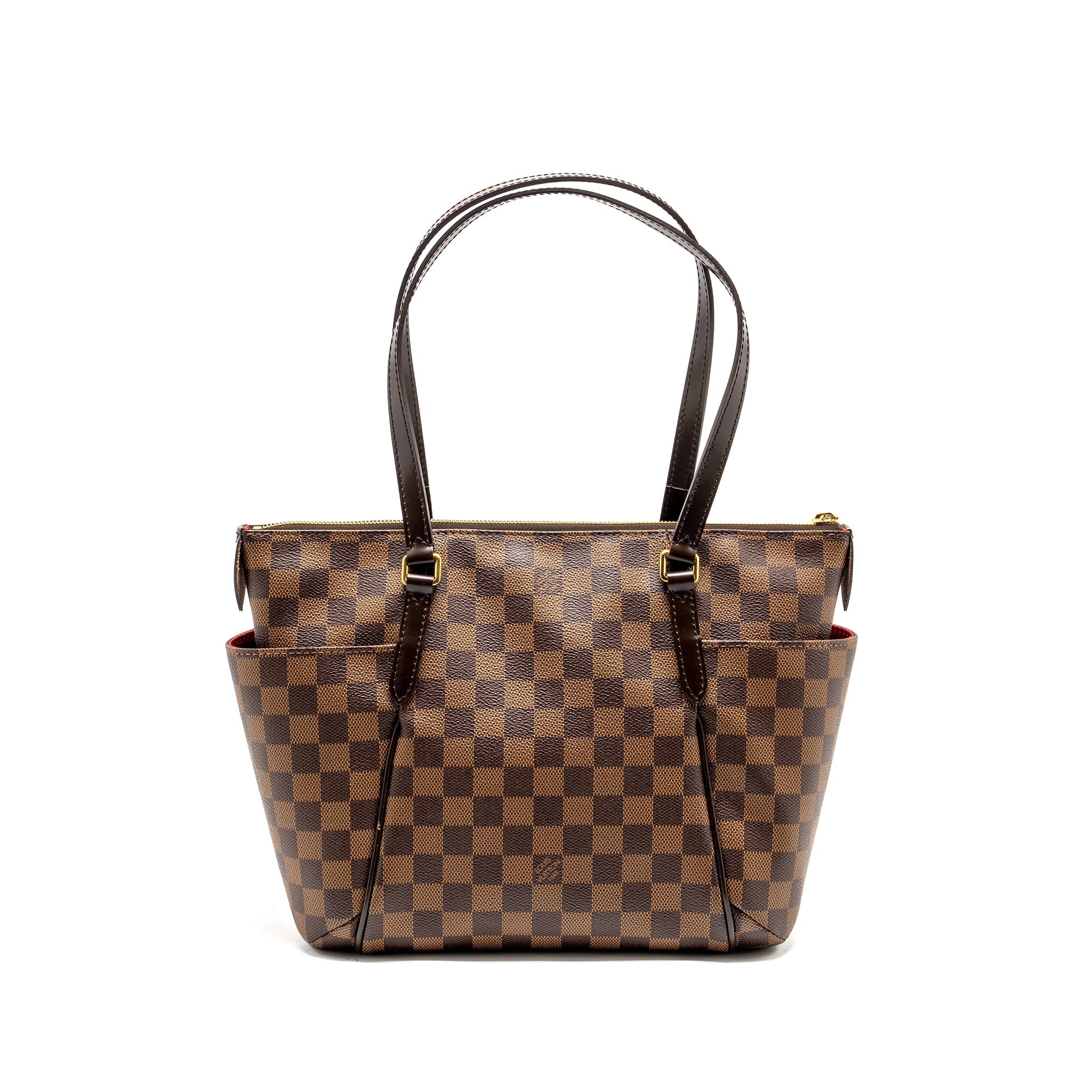 LOUIS VUITTON TOTALLY PM TOTE BAG DAMIER EBENE CANVAS GHW