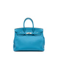 HERMES BIRKIN 35 TOGO TURQUOISE BLUE SHW
