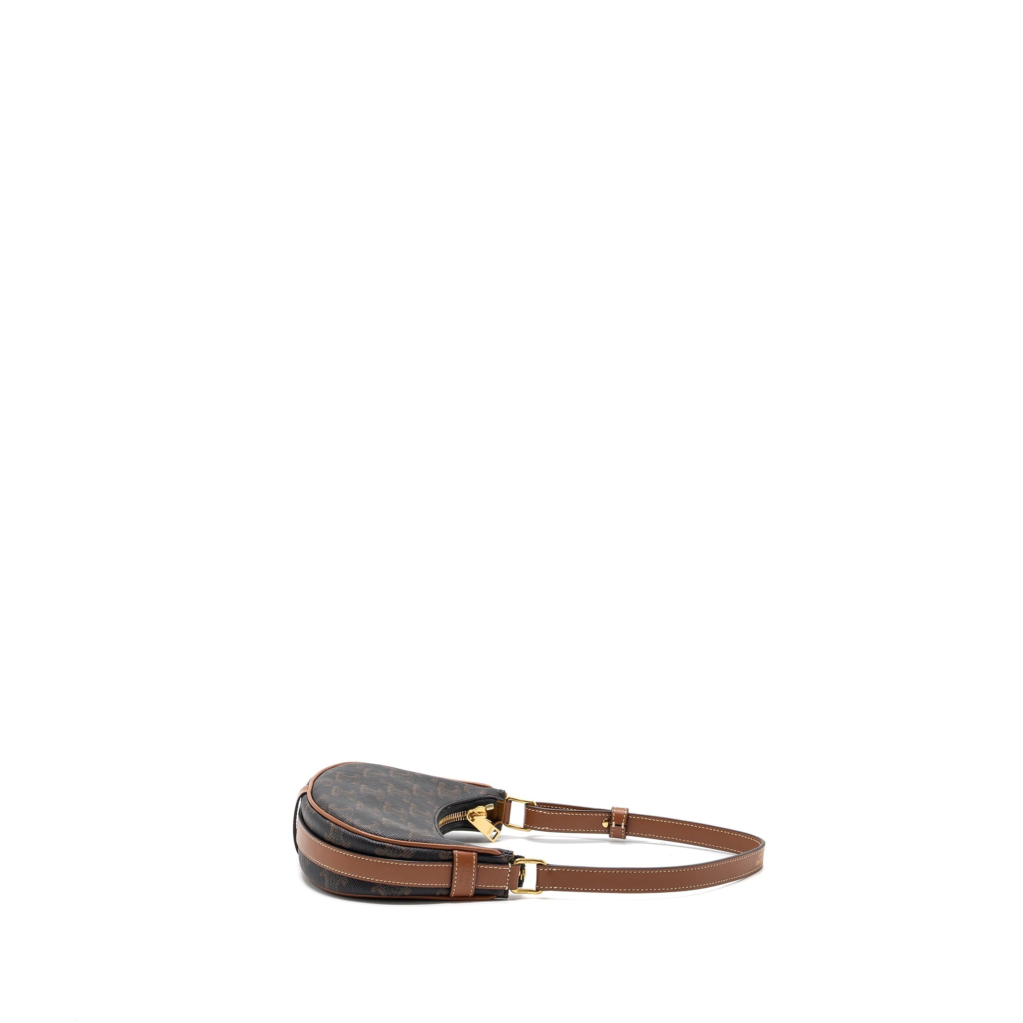 CELINE MINI AVA TRIOMPHE CANVAS/CALFSKIN TAN GHW