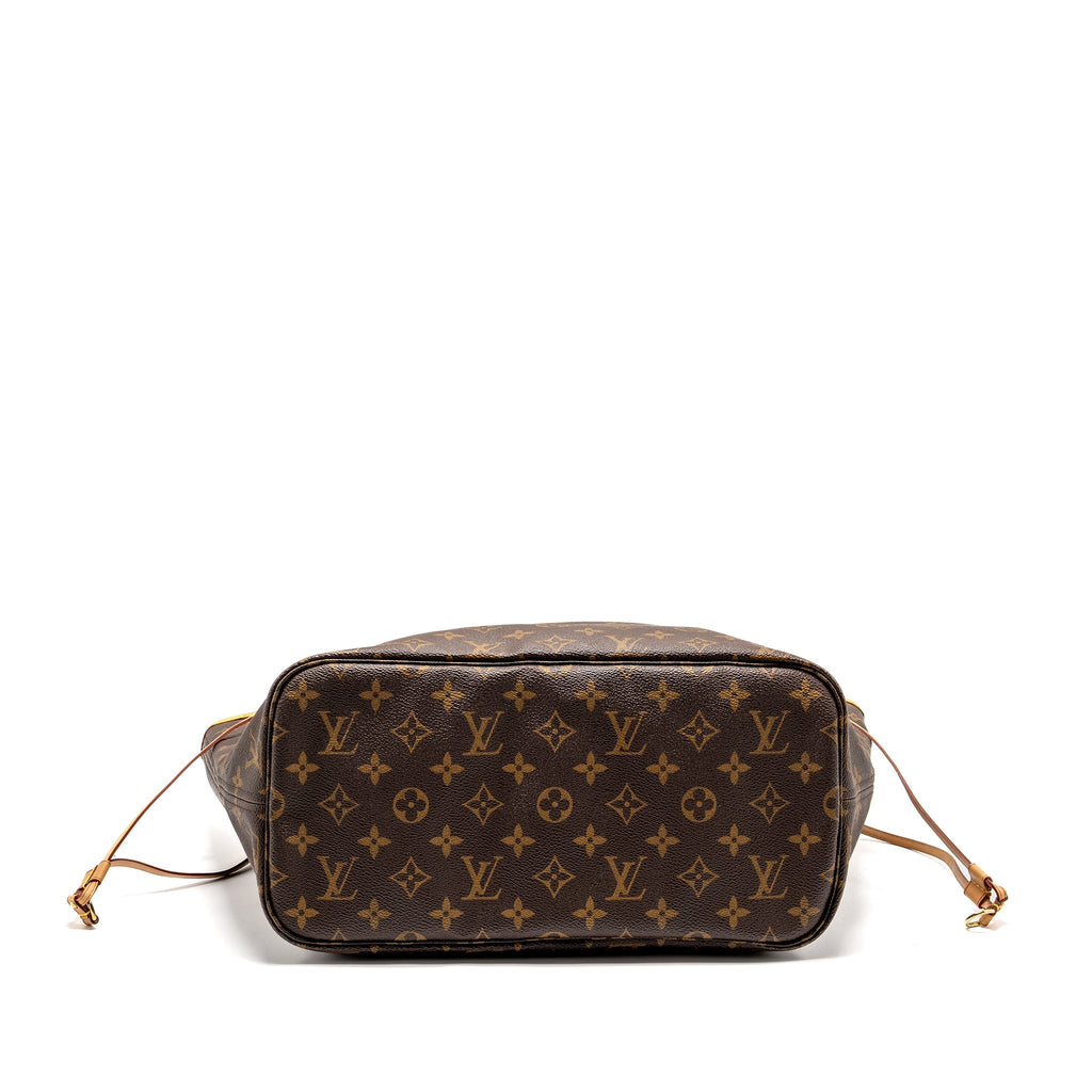 LOUIS VUITTON NEVERFULL MM MONOGRAM CANVAS GHW