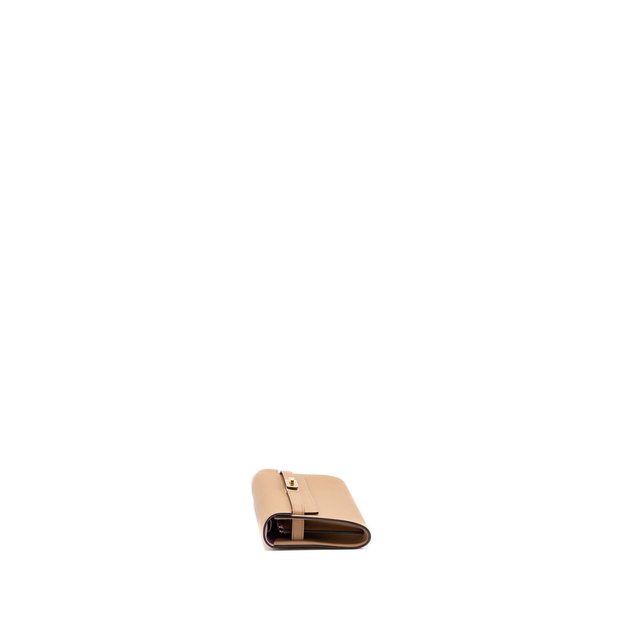 HERMES KELLY TO GO EPSOM CHAI/ MAUVE SYLVESTRE GHW