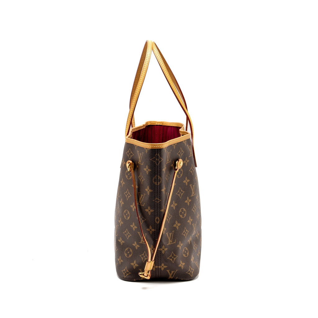 LOUIS VUITTON NEVERFULL MM MONOGRAM CANVAS GHW