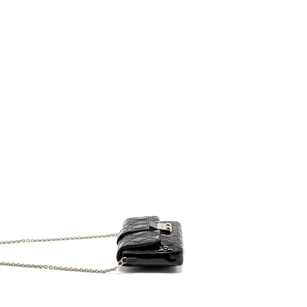 DIOR MISS DIOR POCHETTE PATENT BLACK SHW