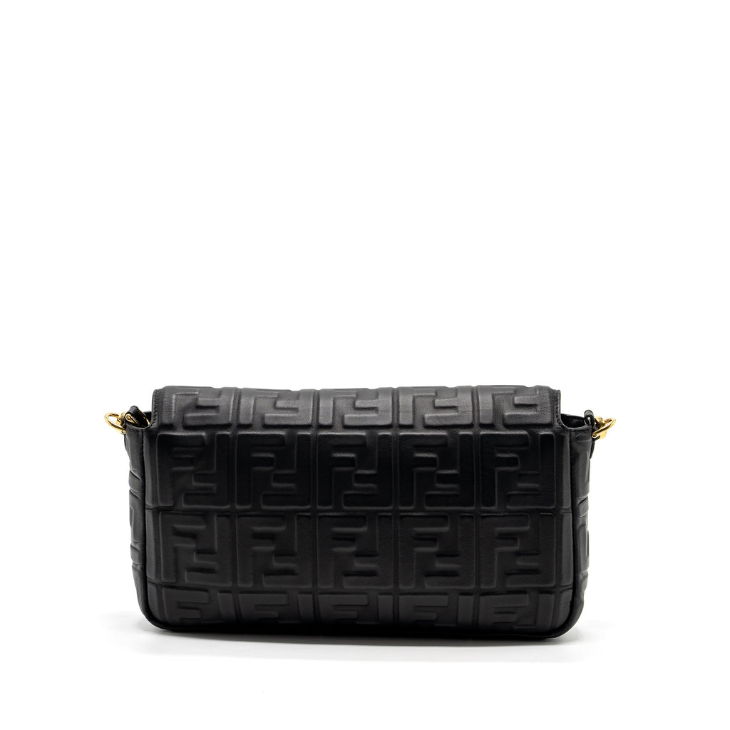 FENDI LARGE BAGUETTE BAG NAPPA BLACK GHW