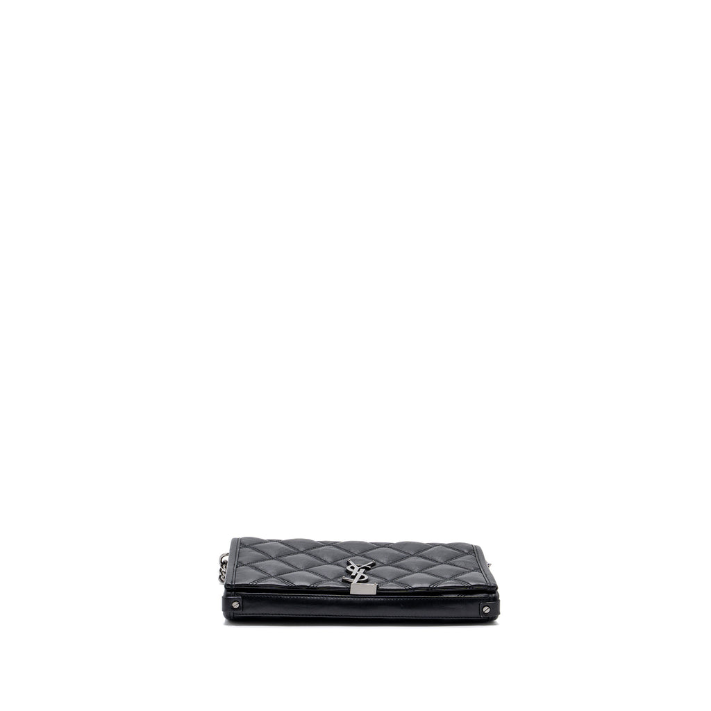 SAINT LAURENT/YSL BECKY CHAIN BAG QUILTED LAMBSKIN BLACK SHW