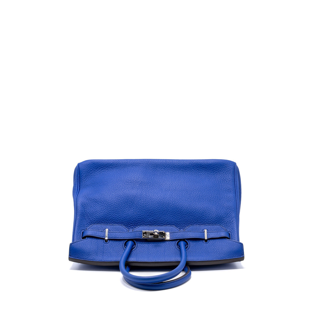 HERMES BIRKIN 35 CLEMENCE BLUE ELECTRIC SHW