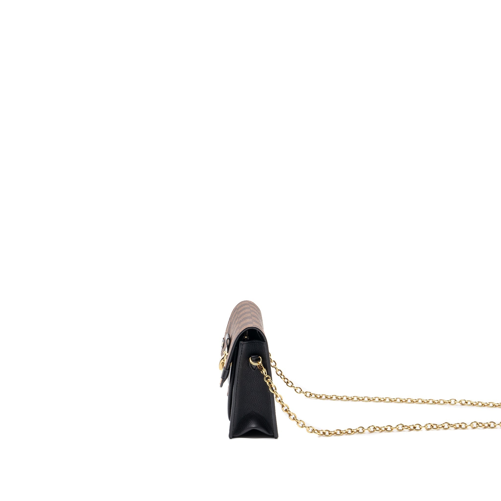 LOUIS VUITTON VAVIN CHAIN WALLET DAMIER EBENE/BLACK GHW (NEW VERSION)